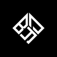 BYD letter logo design on black background. BYD creative initials letter logo concept. BYD letter design. vector