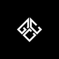 diseño de logotipo de letra gcc sobre fondo negro. concepto de logotipo de letra de iniciales creativas gcc. diseño de letras gcc. vector