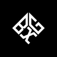 BXG letter logo design on black background. BXG creative initials letter logo concept. BXG letter design. vector