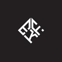 EJF letter logo design on black background. EJF creative initials letter logo concept. EJF letter design. vector