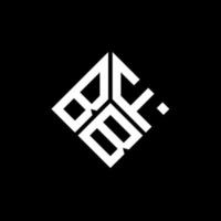 diseño de logotipo de letra bbf sobre fondo negro. bbf creative iniciales carta logo concepto. diseño de letras bbf. vector