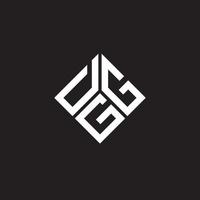 diseño de logotipo de letra dgg sobre fondo negro. concepto de logotipo de letra de iniciales creativas dgg. diseño de letras dgg. vector