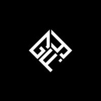 diseño de logotipo de letra gfy sobre fondo negro. concepto de logotipo de letra de iniciales creativas gfy. diseño de letras gfy. vector