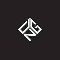 DNG letter logo design on black background. DNG creative initials letter logo concept. DNG letter design. vector