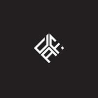 DAF letter logo design on black background. DAF creative initials letter logo concept. DAF letter design.