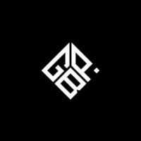 diseño de logotipo de letra gbp sobre fondo negro. concepto de logotipo de letra de iniciales creativas de gbp. diseño de letras gbp. vector
