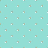 Seamless pattern with egg icons. Colored egg background. Doodle vector eggs illustration