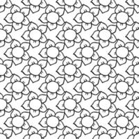 Seamless floral vector pattern. Doodle vector with floral pattern on white background. Vintage floral pattern, sweet elements background for your project, menu, cafe shop