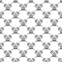 Seamless floral vector pattern. Doodle vector with floral pattern on white background. Vintage floral pattern, sweet elements background for your project, menu, cafe shop