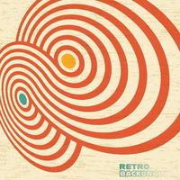 Retro grunge texture background with vintage color stripes. Vector illustration.