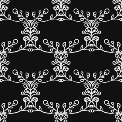 Seamless floral wallpaper. Doodle vector with floral ornament. Vintage floral decor