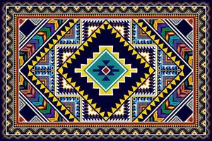 diseño de patrones sin fisuras étnicos ikat. alfombra de tela azteca adornos de mandala decoraciones textiles papel tapiz. fondo de vector de bordado tradicional de pavo étnico nativo boho tribal