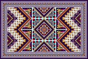 diseño de patrones étnicos geométricos abstractos de ikat. tela azteca alfombra mandala ornamento étnico chevron textil decoración papel tapiz. tribal boho nativo étnico pavo tradicional bordado vector