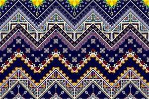 diseño geométrico abstracto de patrones étnicos ikat. alfombra de tela azteca adornos de mandala decoraciones textiles papel tapiz. fondo de vector de bordado tradicional de pavo étnico nativo boho tribal