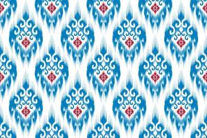 Abstract geometric Ikat ethnic pattern design. Aztec fabric carpet mandala ornaments textile decorations wallpaper. Tribal boho native ethnic turkey traditional embroidery vector background