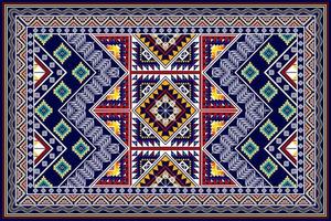 Geometric abstract ethnic pattern design. Aztec fabric carpet mandala ornaments textile decorations wallpaper. Tribal boho native ethnic turkey traditional embroidery vector background