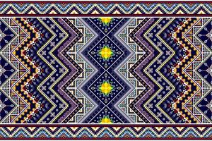 diseño geométrico abstracto de patrones étnicos ikat. alfombra de tela azteca adornos de mandala decoraciones textiles papel tapiz. fondo de vector de bordado tradicional de pavo étnico nativo boho tribal