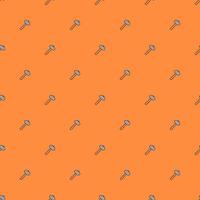 Seamless vector pattern with construction hammer. Colored construction tools background. Doodle construction pattern
