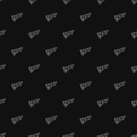 Seamless pizza pattern. Black and white pizza background. Doodle vector pizza illustration. Fast food vector pattern