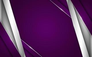 Abstract modern purple background combination with line metallic glowing vector