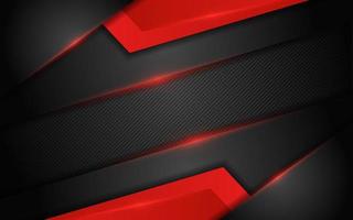 Modern dark background combination with red line glowing vector