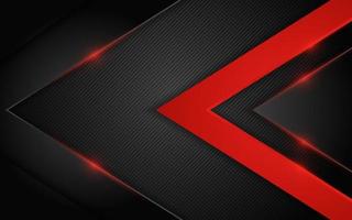 Modern dark background combination with red line glowing vector