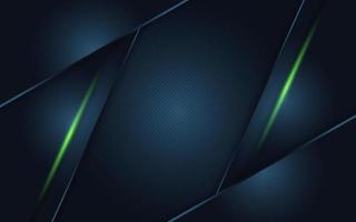 Modern dark green background combination with line green glowing vector