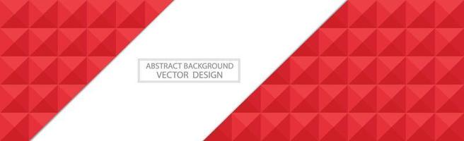 Panoramic red web background template of many identical squares - Vector