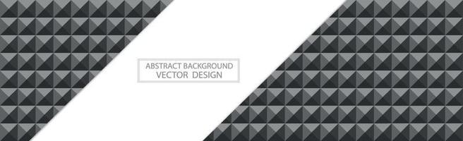 Panoramic black web background template of many identical squares - Vector