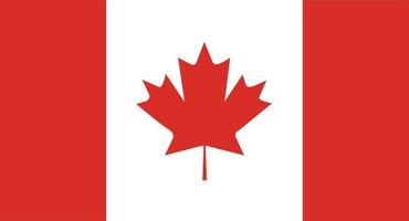 Flag of Canada.Official proportion  dimension and colors. Vector Illustration