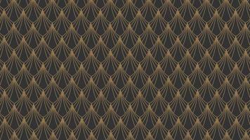 Abstract seamless geometric gold lines pattern vector background