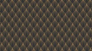 Abstract seamless geometric gold lines pattern vector background