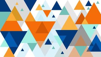 Ilustración de vector colorido triángulo abstracto sin fisuras
