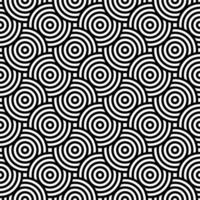Seamless geometrical circle pattern vector background