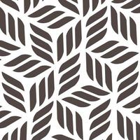 Seamless abstract leaves pattern vector background