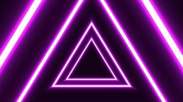 Modern geometric triangle neon light dynamic background
