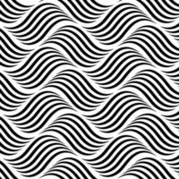 Seamless geometric wave lines effect vector pattern background