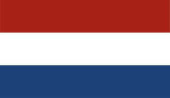 Flag of Netherlands.Official proportion  dimension and colors. Vector Illustration