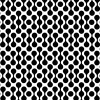 Seamless dots geometric black and white pattern vector background