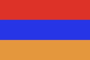 icono de vector de bandera de armenia en color oficial y proporción correcta