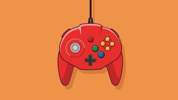 Retro-Bit Tribute 64 USB Controller game controller vector illustraiton