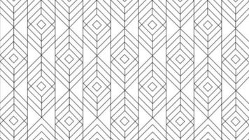Seamless geometric pattern black and white vector background