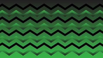 Seamless geometric gradient green black  zig zag pattern vector background