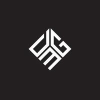 DMG letter logo design on black background. DMG creative initials letter logo concept. DMG letter design. vector