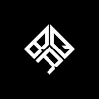 BRQ letter logo design on black background. BRQ creative initials letter logo concept. BRQ letter design. vector