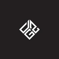 diseño de logotipo de letra dgz sobre fondo negro. concepto de logotipo de letra de iniciales creativas dgz. diseño de letras dgz. vector