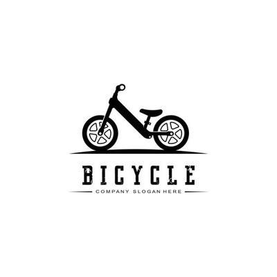 Bike Logo Icon Vector, vehicle for sports, racing, casual, downhill, retro template