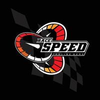 speedometer logo icon vector, vehicle speed design, design illustration