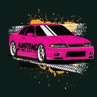 sports car vector illustration icon can be for logo t-shirt design, clothing, group community, poster, modify car show, tokyo drift movie, toyota supra