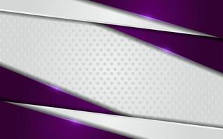 Abstract modern white background combination with line purple glowing vector